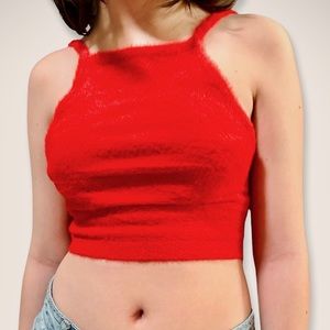 Urban Outfitters Fuzzy Crop Top Small